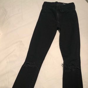 GAP Black Ripped Jeans
